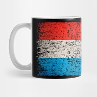 Luxembourg Flag Women Men Children Luxembourg Vintage Mug